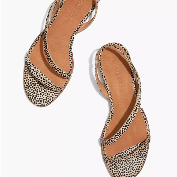 Madewell Shoes - Madewell The Heidi Slingback Sandal in Spotted Calf Hair Size 7